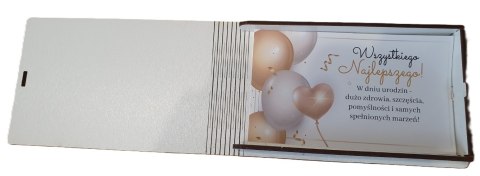 CARGO-anioły Pudełko na pieniądze 16 x 9,5cm banknotówka na 60 urodziny kolor ELEGANT PAN 3302-EPN60 CARGO-anioły Pudełko na pieniądze 16 x 9,5cm banknotówka na 60 urodziny kolor ELEGANT PAN 3302-EPN60