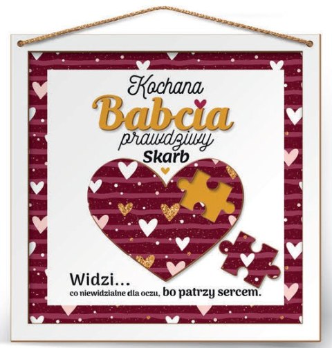 CARGO-anioły Ramka 22x22cm puzzle 3D Kochana Babcia prawdziwy Skarb CARGO-anioły Ramka 22x22cm puzzle 3D Kochana Babcia prawdziwy Skarb