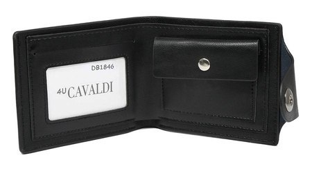 Cedar - portfele , galanteria Portfel eko CAVALDI DB1846-A1 BLACK