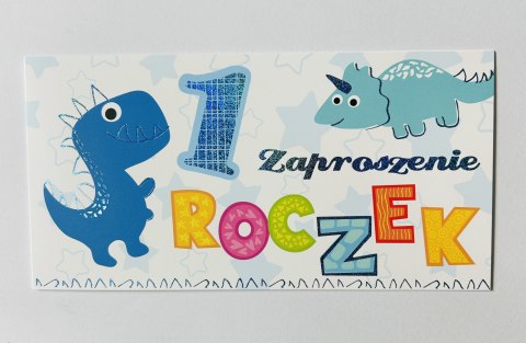 TANGRAM-PLUS Zaproszenia na roczek 10szt. + koperta TANGRAM-PLUS Zaproszenia na roczek 10szt. + koperta