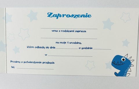 TANGRAM-PLUS Zaproszenia na roczek 10szt. + koperta TANGRAM-PLUS Zaproszenia na roczek 10szt. + koperta