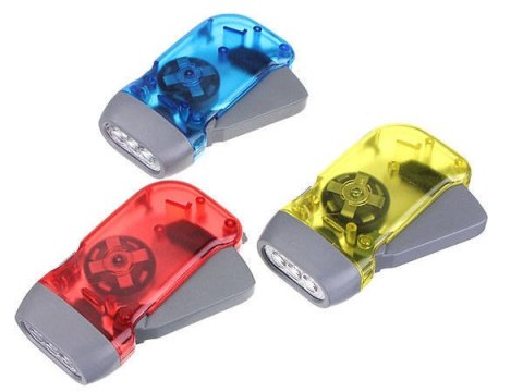 VERK GROUP Dynamo latarka kinetyczna 3 led lampka akumulator 08017