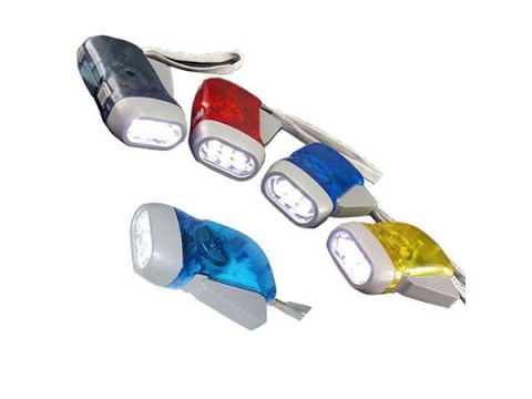 VERK GROUP Dynamo latarka kinetyczna 3 led lampka akumulator 08017