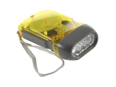 VERK GROUP Dynamo latarka kinetyczna 3 led lampka akumulator 08017
