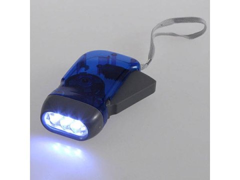 VERK GROUP Dynamo latarka kinetyczna 3 led lampka akumulator 08017