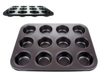 7&7 Forma, blaszka do pieczenia babeczek MUFFINEK ciastek (6,5 cm) 35x26 cm BLS-145 7&7 Forma, blaszka do pieczenia babeczek MUFFINEK ciastek (6,5 cm) 35x26 cm BLS-145