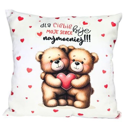 CARGO-anioły Poduszka 38 x 38 cm Dla Ciebie moje serce bije najmocniej - 3335WAL1 CARGO-anioły Poduszka 38 x 38 cm Dla Ciebie moje serce bije najmocniej - 3335WAL1