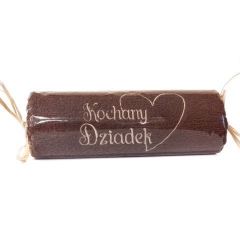DIL Ręcznik 50 x 100cm brązowy KOCHANY DZIADEK DIL Ręcznik 50 x 100cm brązowy KOCHANY DZIADEK