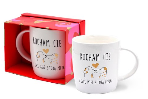 PASSION CARS KUKARTKA Kubek Kocham Cię i chcę mieć z Tobą pieski TOP-007 PASSION CARS KUKARTKA Kubek Kocham Cię i chcę mieć z Tobą pieski TOP-007