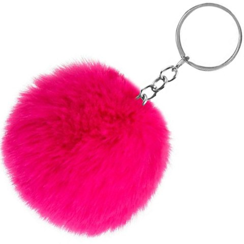 VERK GROUP Brelok zawieszka do kluczy torby pompon futerko 10szt 01770