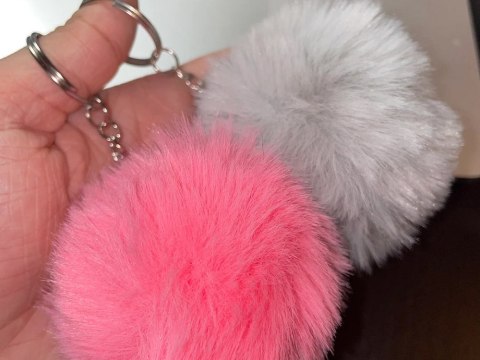 VERK GROUP Brelok zawieszka do kluczy torby pompon futerko 10szt 01770