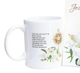 DIL Kubek ceramiczny w ozdobnym opakowaniu "Choć się ukryłeś w tej Hostii..."