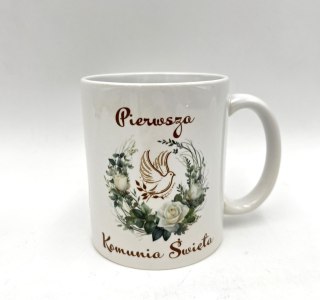 DIL Kubek komunijny gołąb w ozdobnym kartonie 300ml