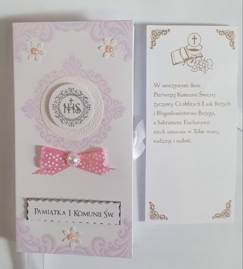 TANGRAM-PLUS Pudełko mini pion różowe KOMUNIA ŚWIĘTA