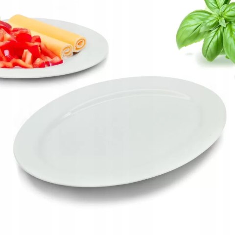 TRAGAR Półmisek 24cm na przekąski talerz do serwowania wędlin podstawka owalny TR-23-045